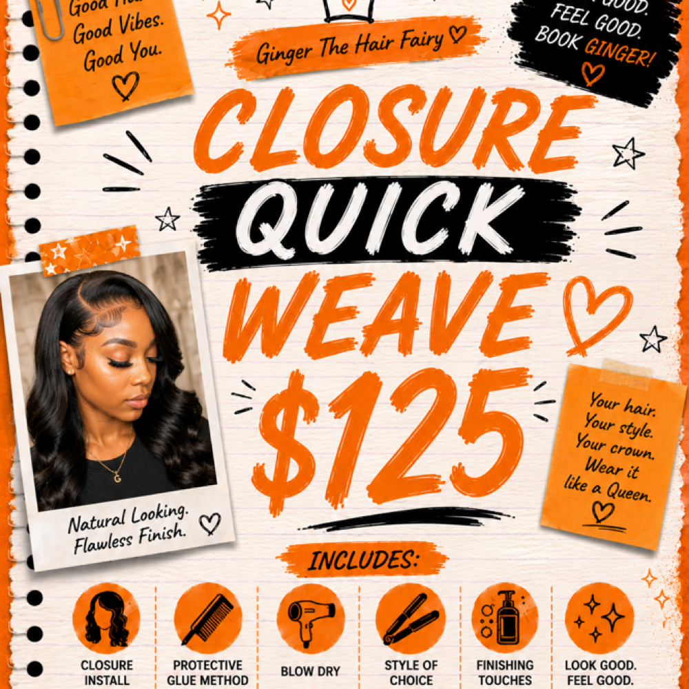 Closure Quick Weave at Fairy land studio in San Antonio, TX