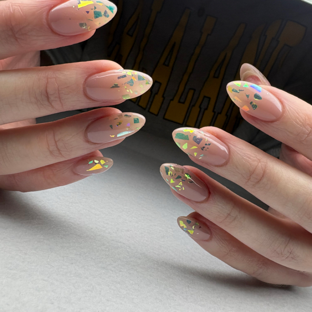 Gel Overlay/fill: Simple Art at Nail Wizardd in Bucyrus, OH