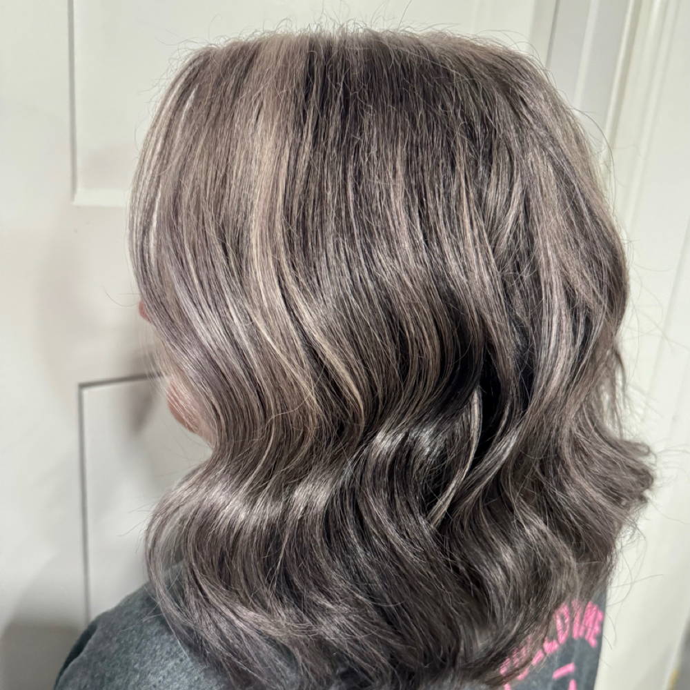 Grey blending at Kelsie Beyer in Saginaw, MI