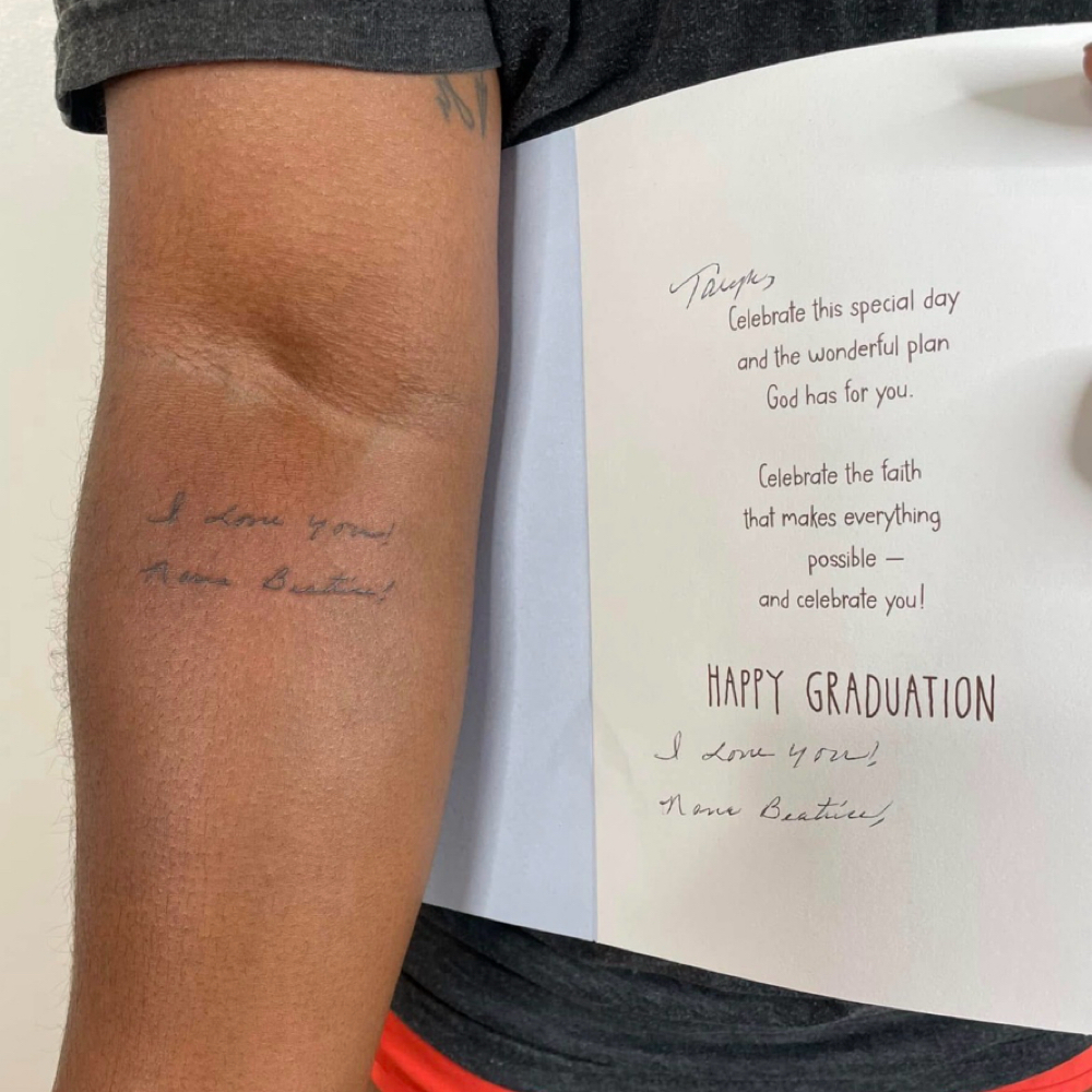 Bring Your Own Handwriting Tattoo at APMU Studio in Augusta, GA