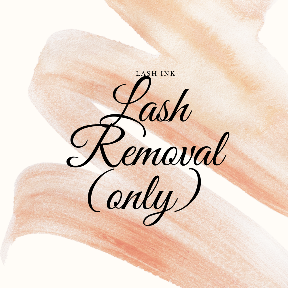 Eyelash Removal - ONLY