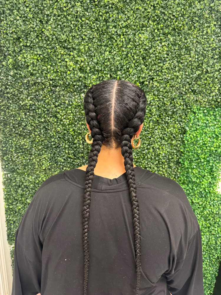 Two Frech Braids (Added Hair)