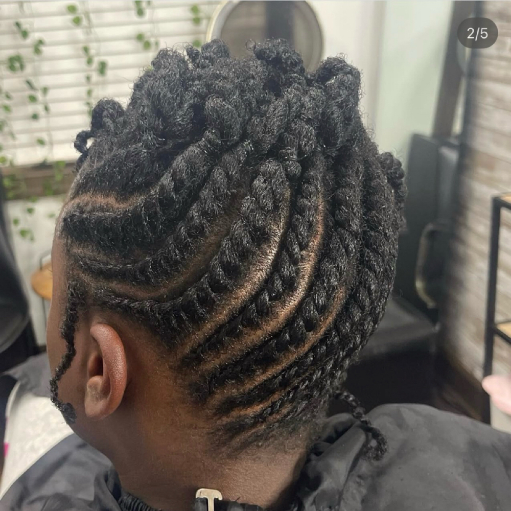 Flat Twist at Naturally Glitz Beauty Salon & Boutique in Newnan, GA