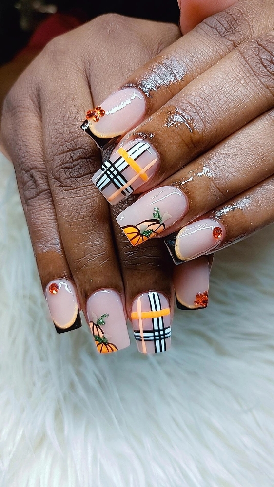 Drawn French/ Full Hand Simple Desi at Beauty Factory in Dallas, TX