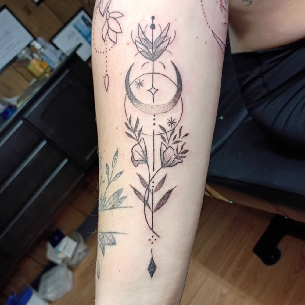 Medium Custom Tattoo at Rebellious Makeup by Morgan in Elwood, IN
