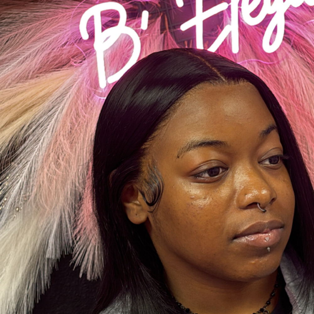 Frontal Wig Install at B' Elegant Co. in Dallas, TX