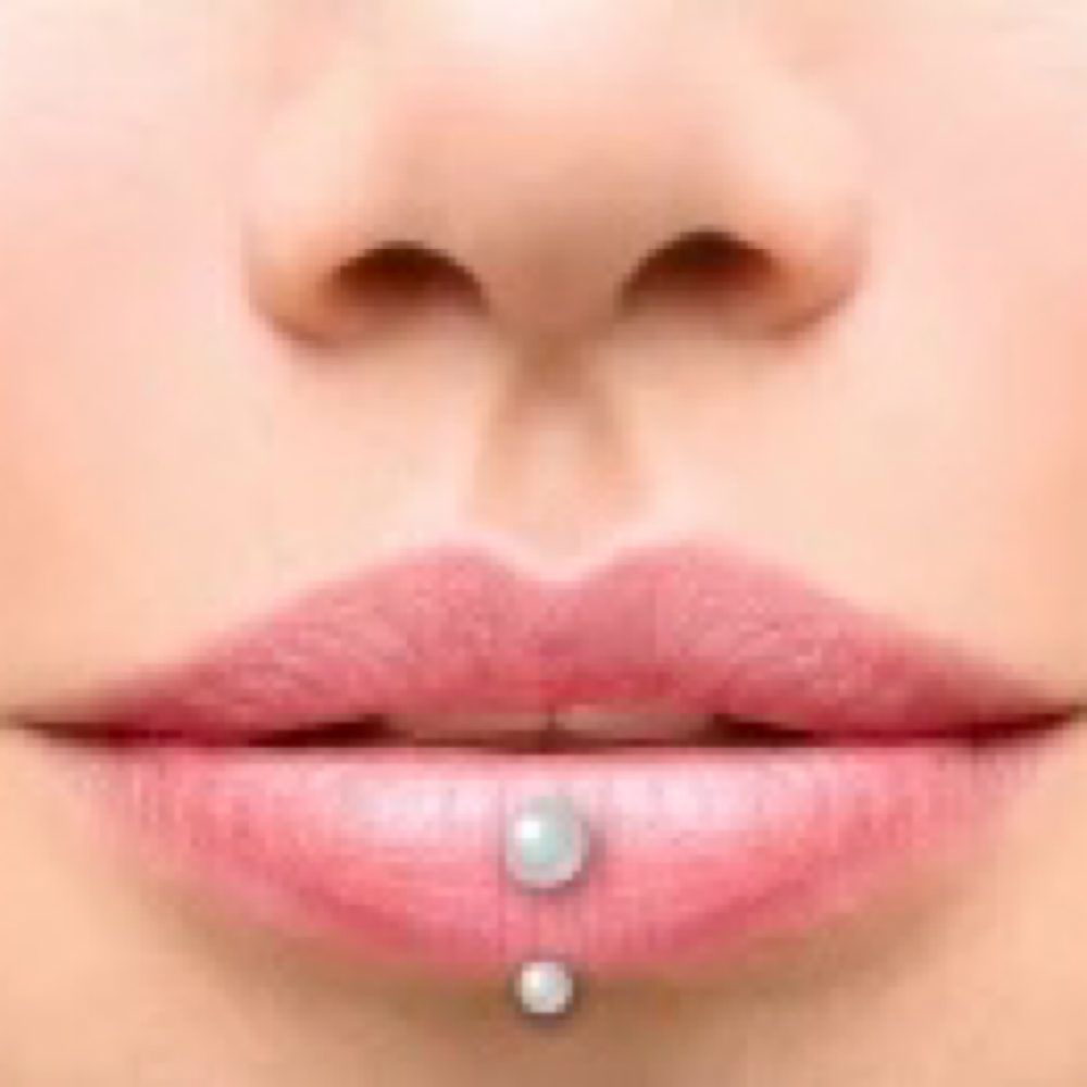 Vertical Labret at Chandra Richardson Tattoos in Evansville, IN