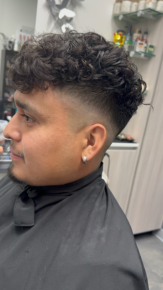 permanent curls for men