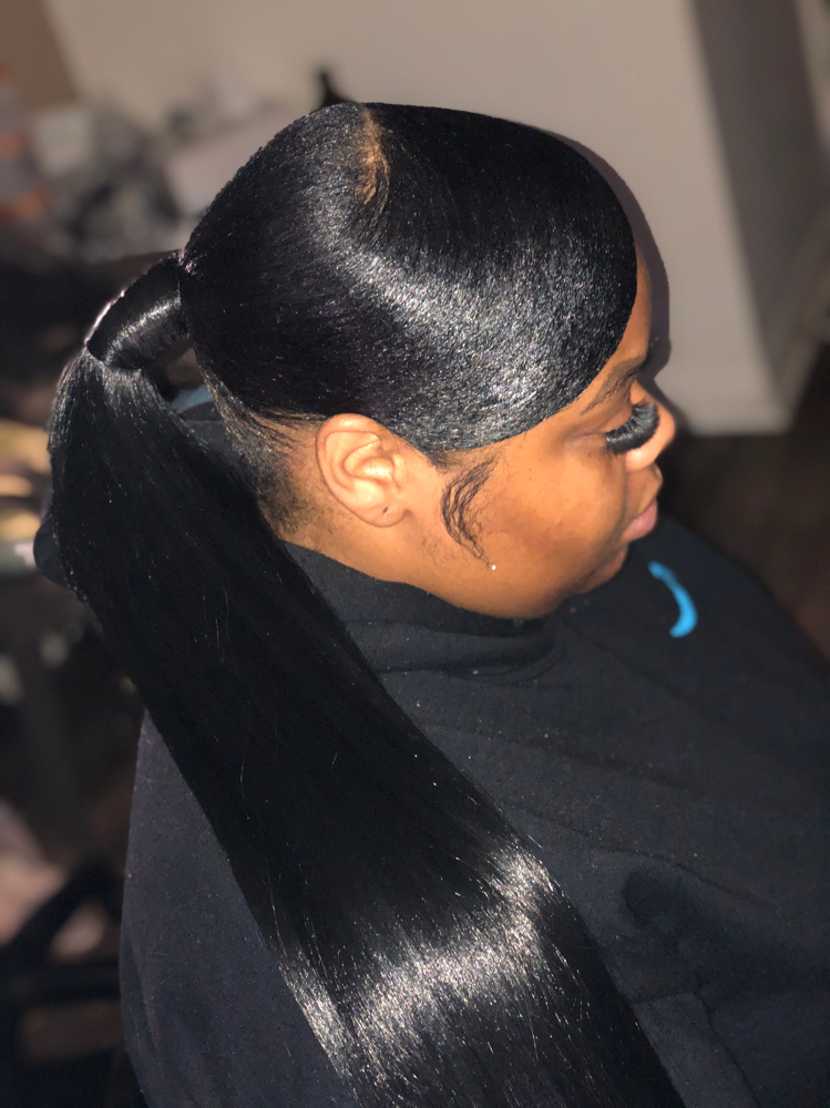 Ponytail With Bangs Or Swoop