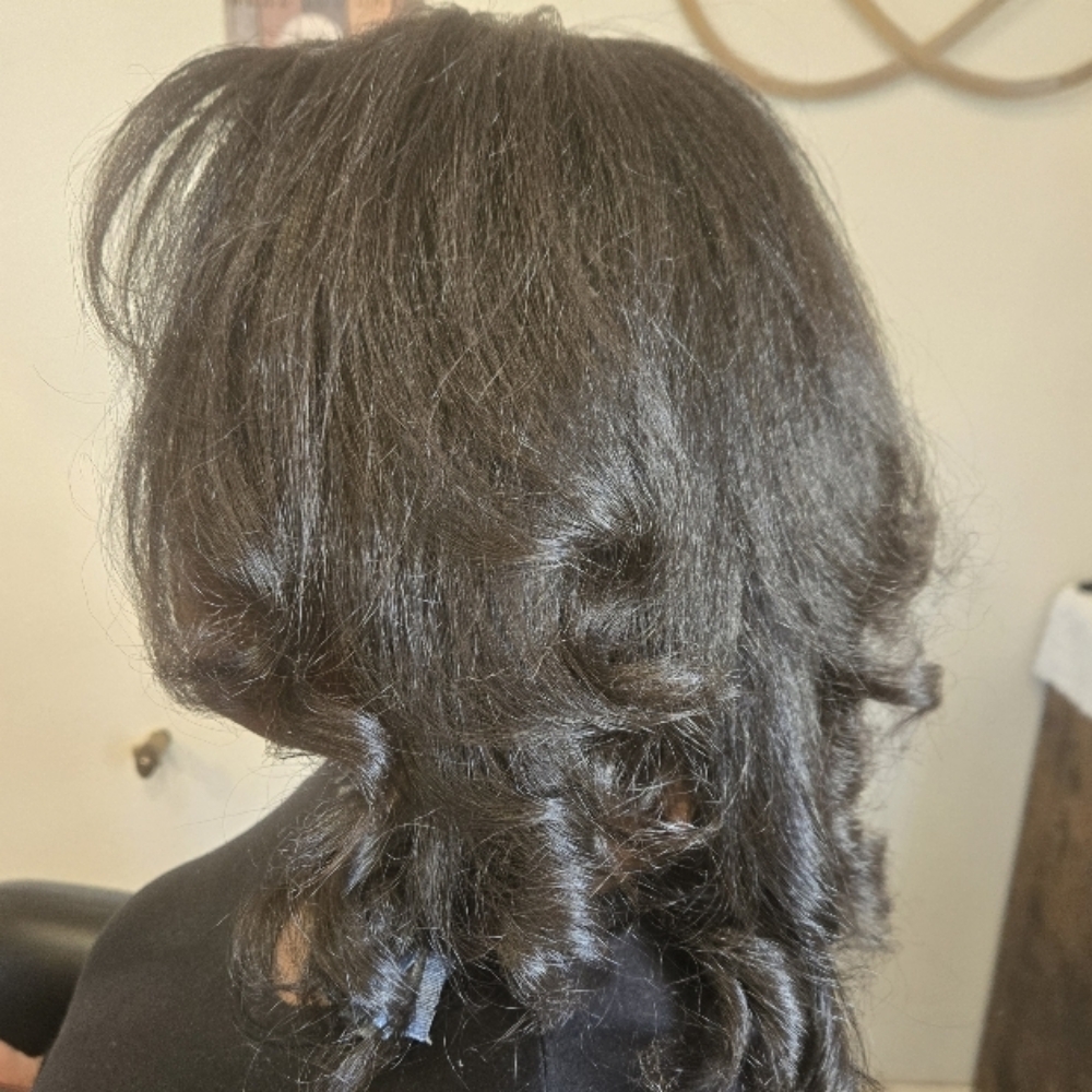 Haircut And Flatiron at Just A Little Piece Of Heaven in Temecula, CA