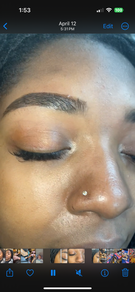 Eyebrow Sculpting Gel Application