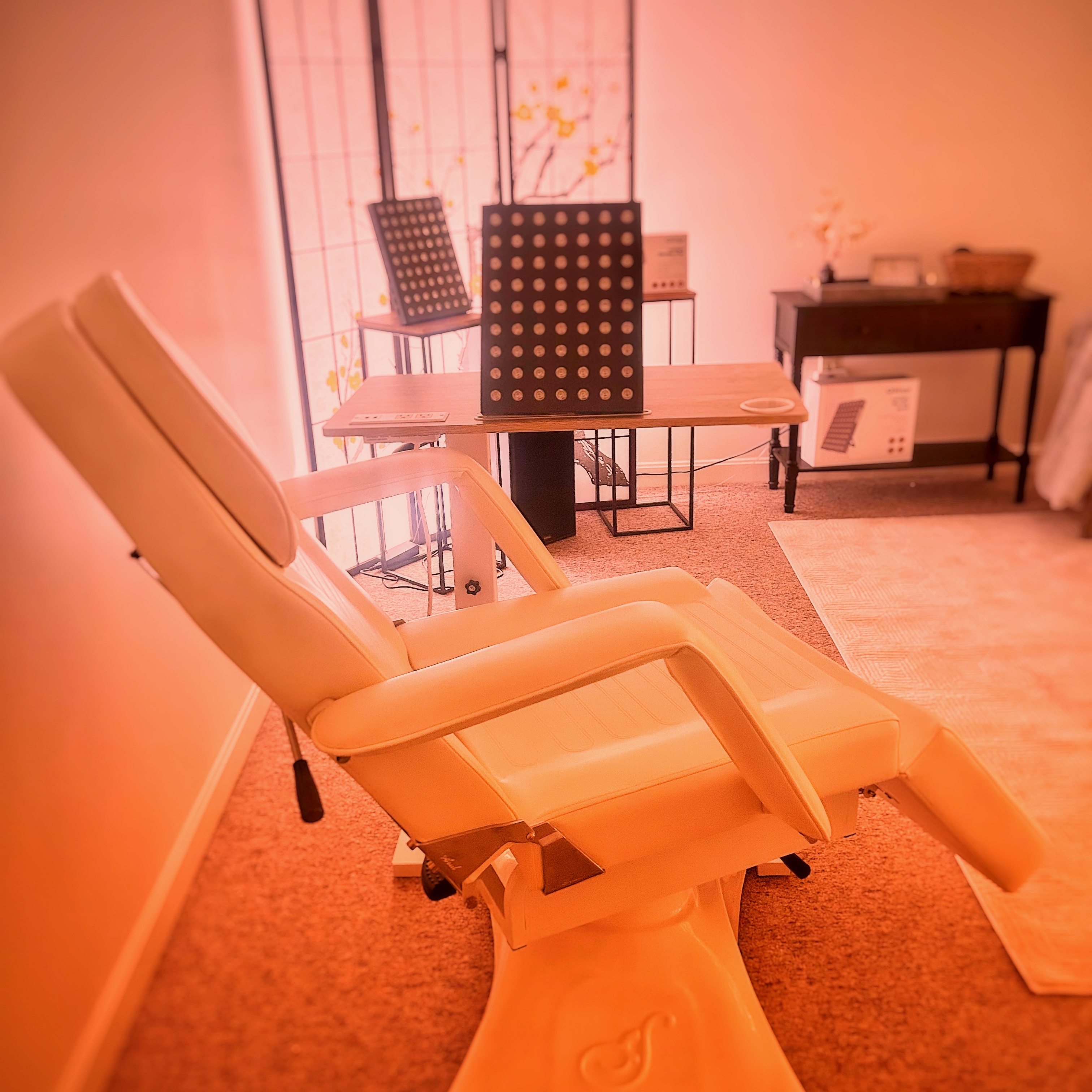 Red Light Lounge at Nurture Massage & Wellness in Marblehead, MA