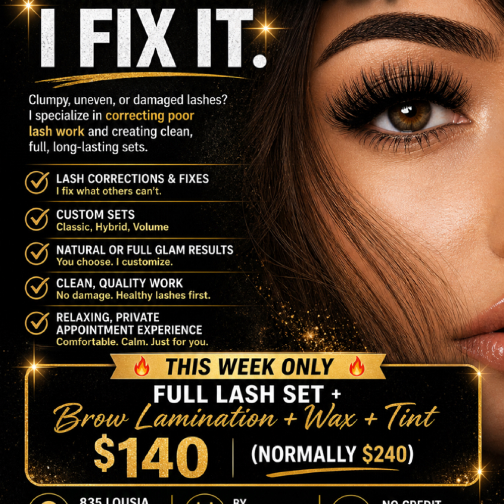 Bad Lashes We Fix Sprcial! $140 at Flawless Lash And Brows in Lansing, MI