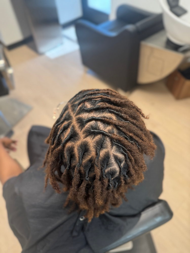 Locs Retwist (Palm Roll)