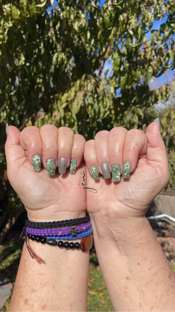 Hand Drawn Nail Art