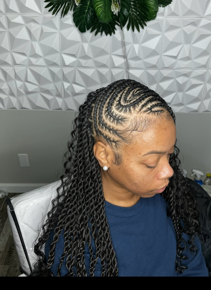 fulani braids/ twist