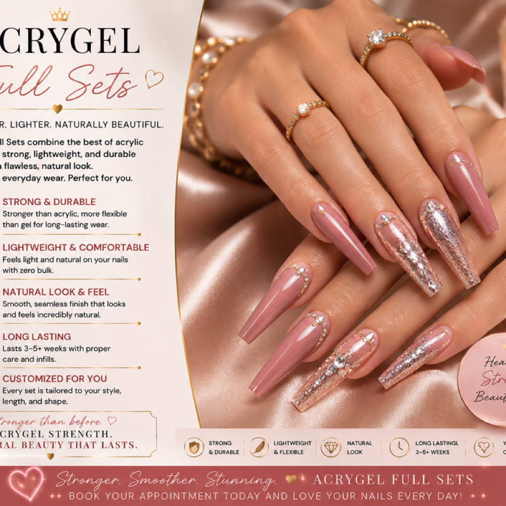 Acrygel Full Set at Prestige Nail Lounge LLC in Chattanooga, TN