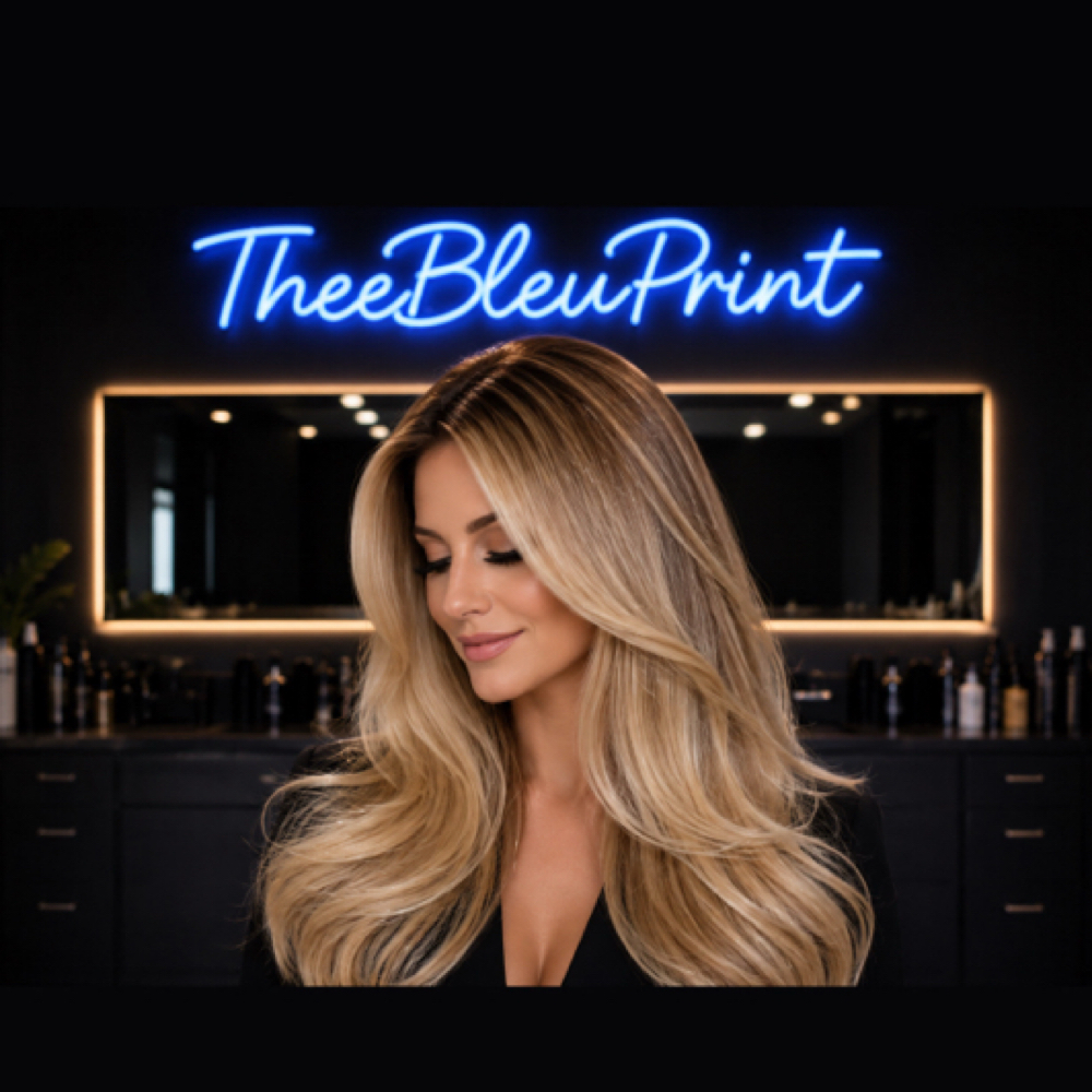 Balayage + Gloss + Blowout at TheeBleuPrint in Tucson, AZ