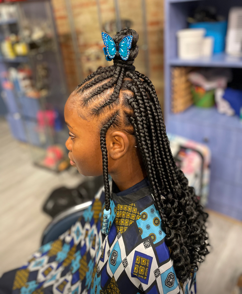 Half Up Half Down Box Braids
