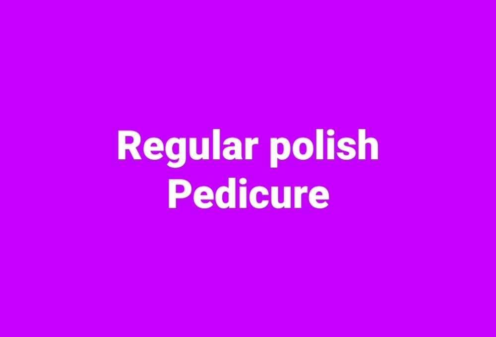 Regular Polish Pedicure