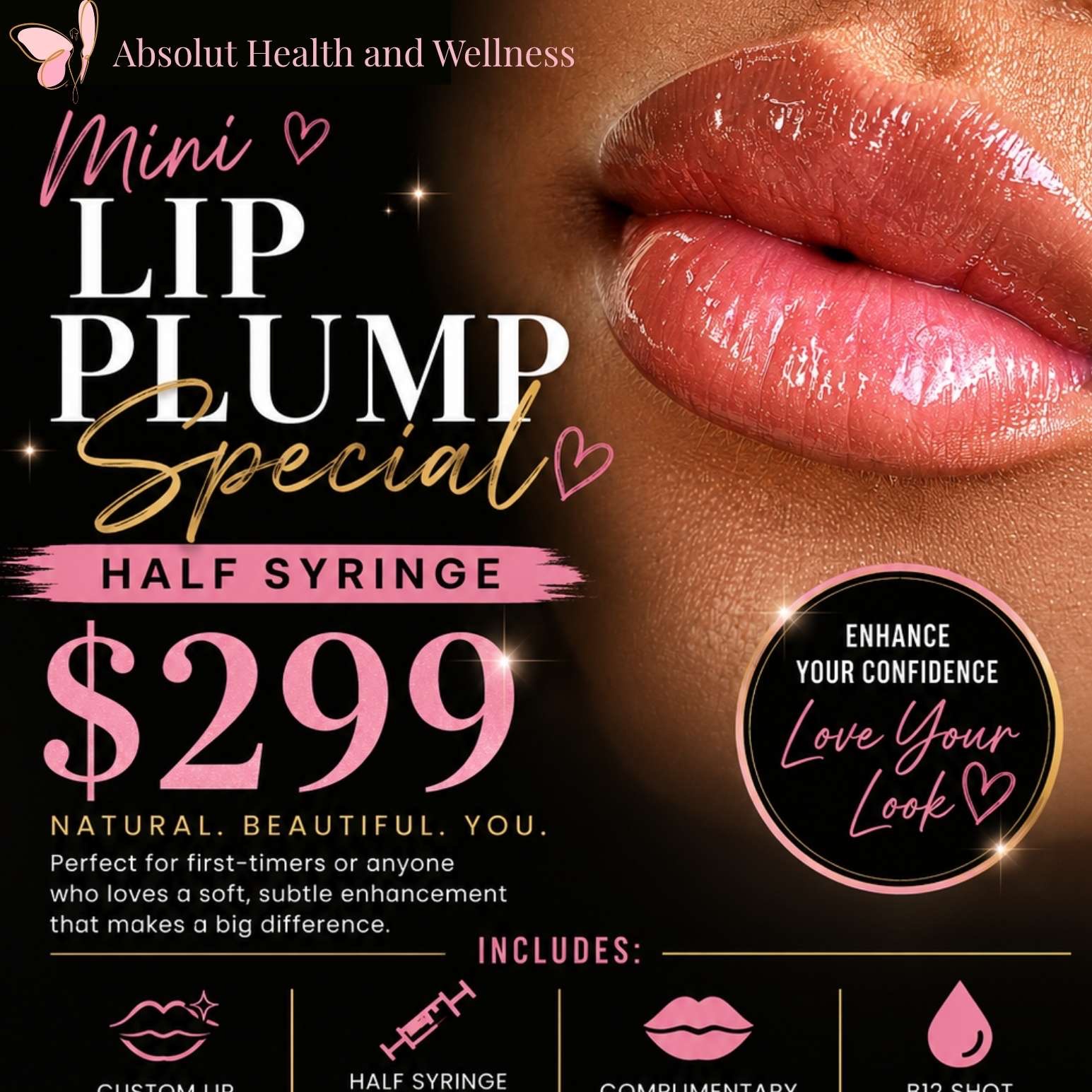 💋 Mini Lip Plump Special at Absolut Health and Wellness in Atlanta, GA