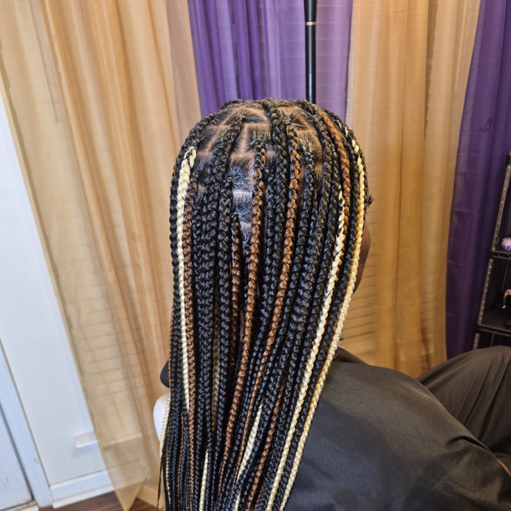 SMedium Knotless Braids at Growth & Beauty by Precious LLC in Greenville, SC