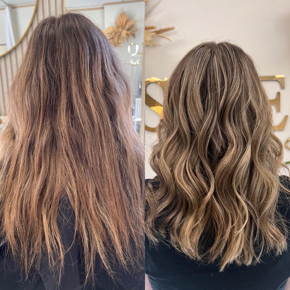 Partial Highlights with Haircut at S.H.E.O Salon in Pleasanton, CA