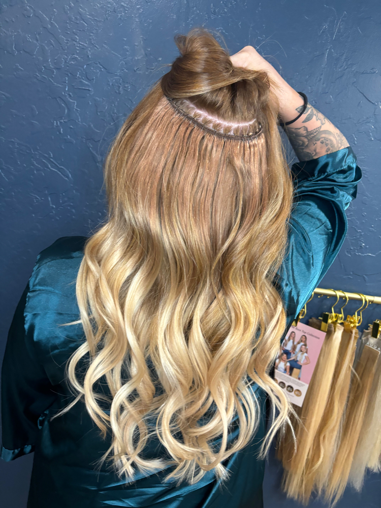 Initial Weft Extensions Install