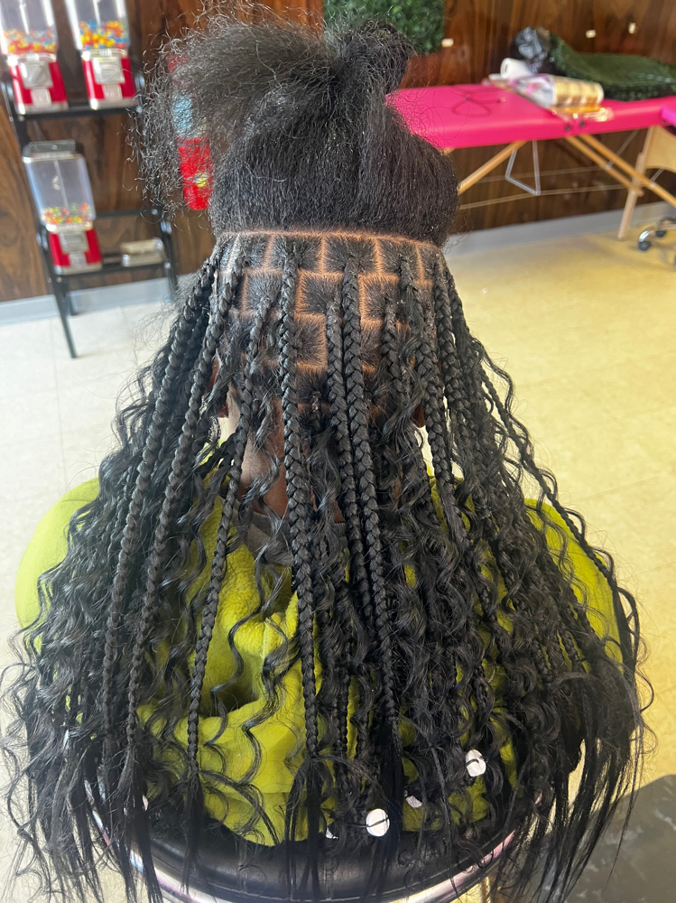 Medium Knotless Braids