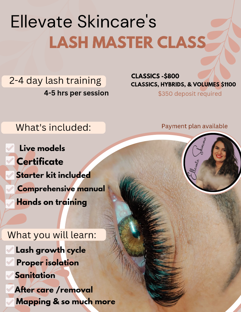 Lash Trainings at Ellevate Skincare in Boise, ID