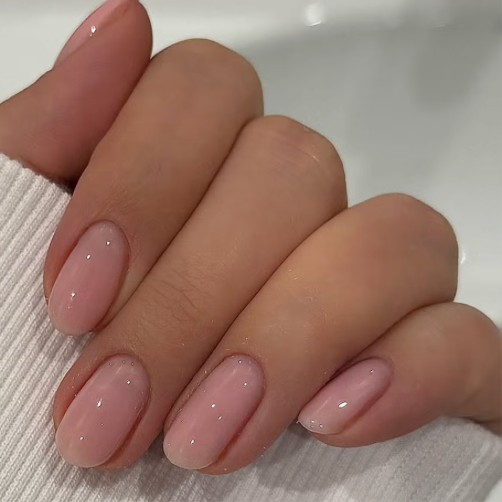 Russian Hard Gel Manicure at with love beauty bar in Brooklyn, NY