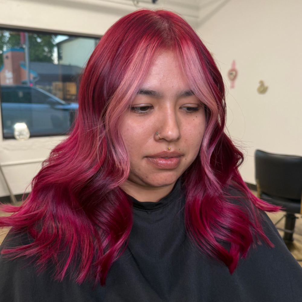 Money Piece/Partial Highlight at SoftiHair in Dallas, TX