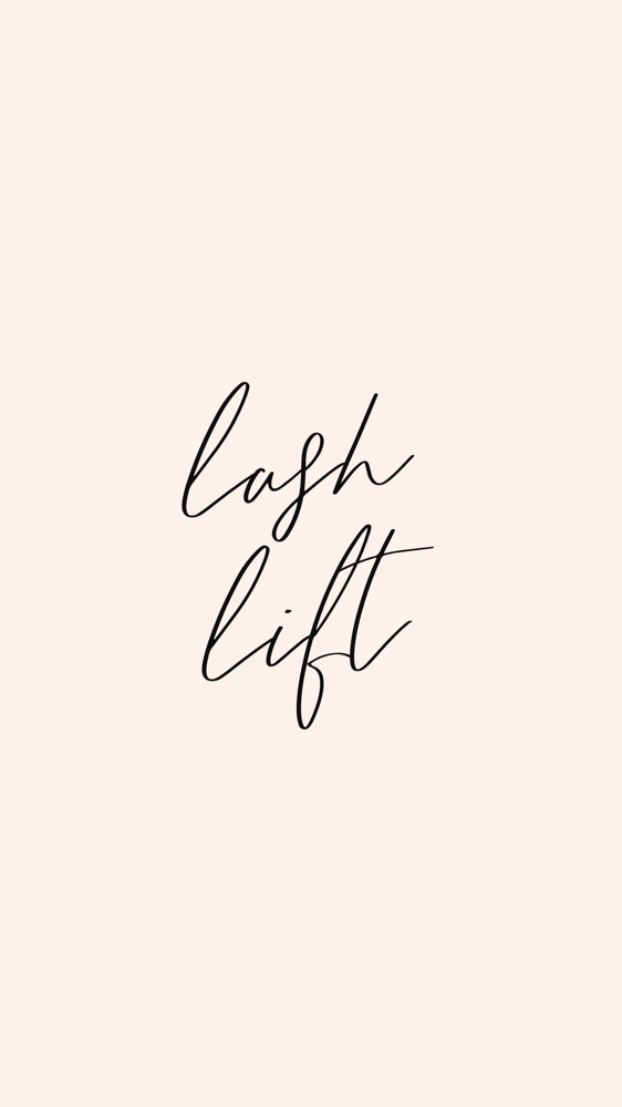 Lashes - lift & tint