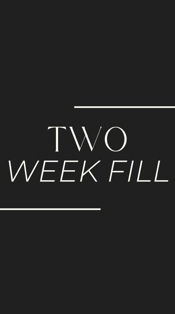 Volume Lashes - 2 week Fill In Set