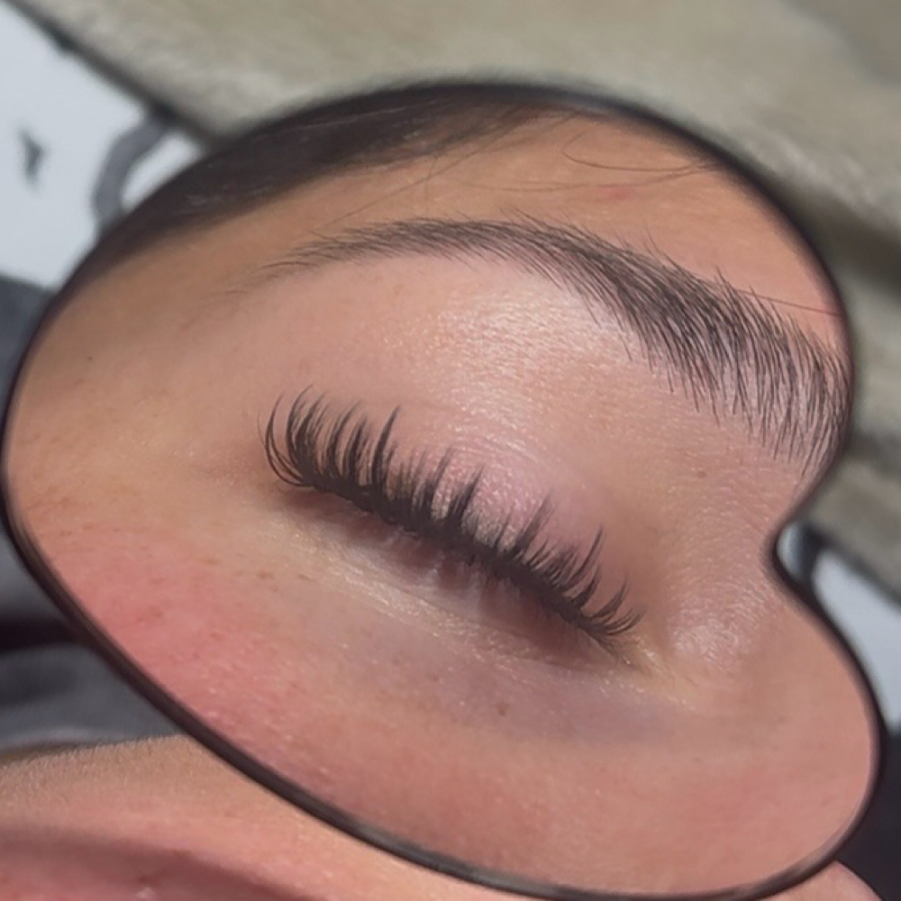 Natural full set at EZ Beauty Bar in Wilmington, NC