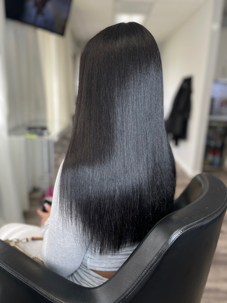 Silk Press & Trim/Cut
