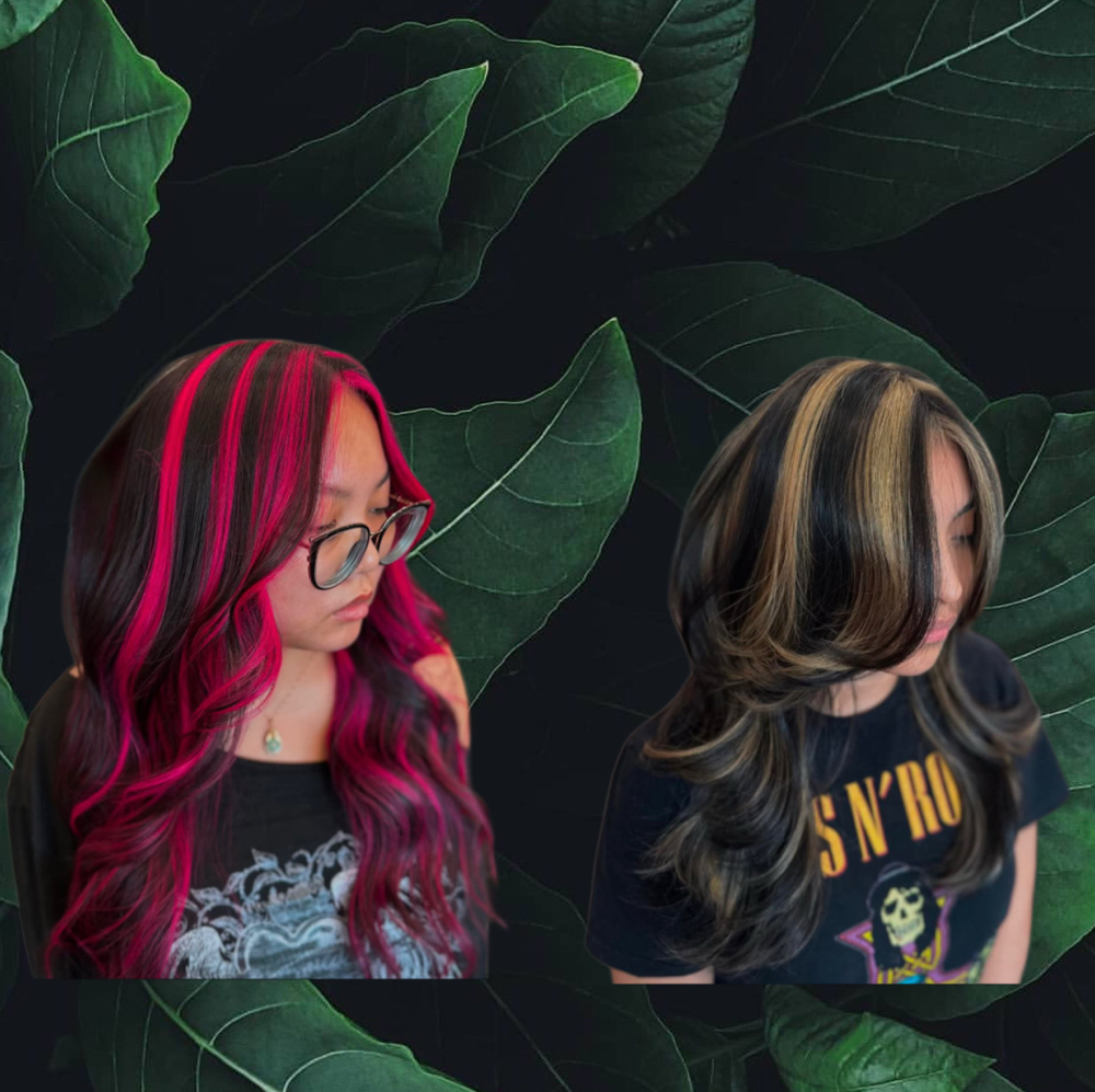 Chunky Highlight (One Color Only) at luna & flor salon in buford, GA