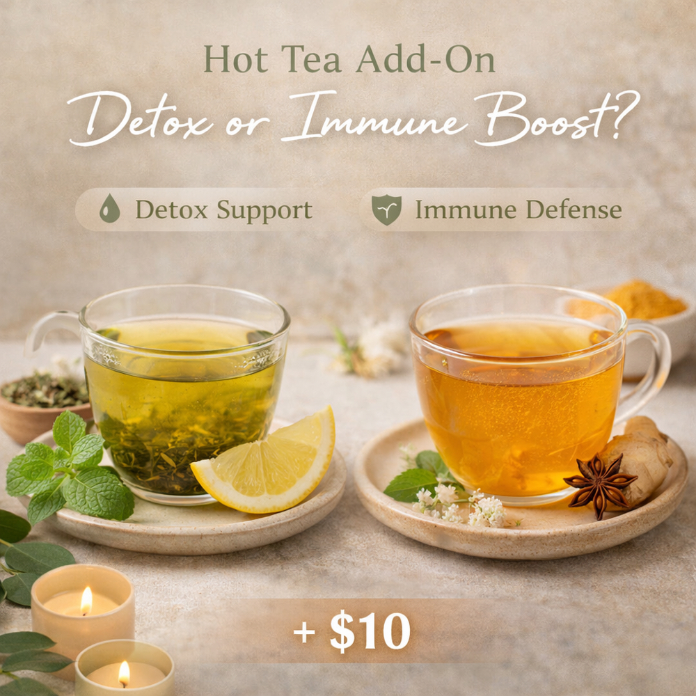 Hot Tea at Kalm & Glow in Fortmill, SC