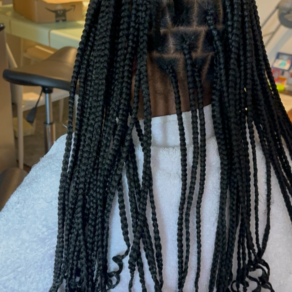 Box Braids (large) at TEL Hair Braiding & Beauty Supply in Garland, TX