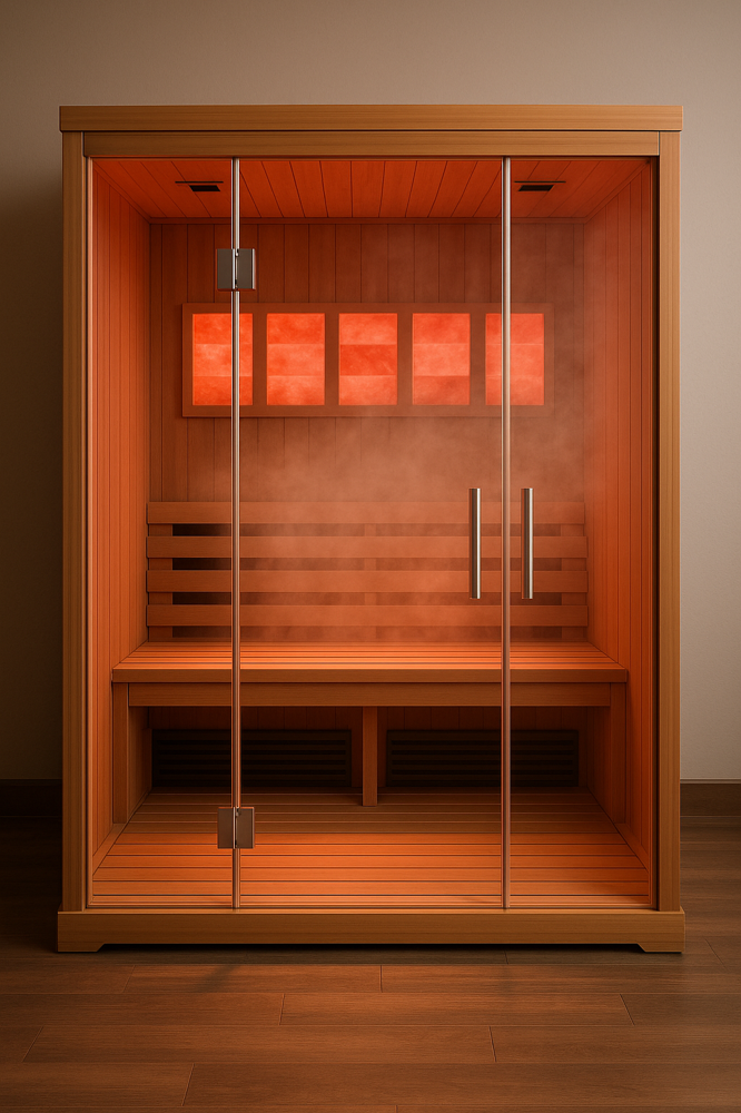Infrared Sauna w/ Heated Salt Brick at The Salty Spa WI in Franklin, WI