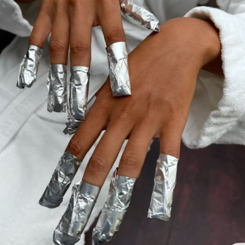 Acrylic Removal at His & Hers Barbershop and Salon in Painesville, OH