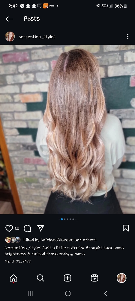 Blayage Or Ombré