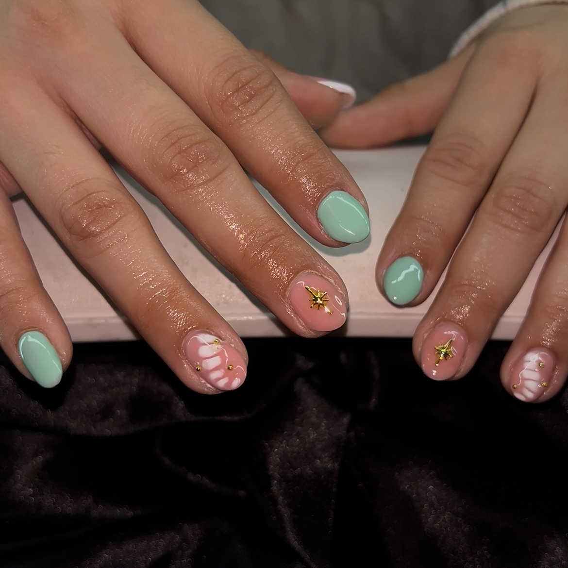 Builder gel mani *Jasani* at Metzli Nail Bar & Spa in Temple, PA