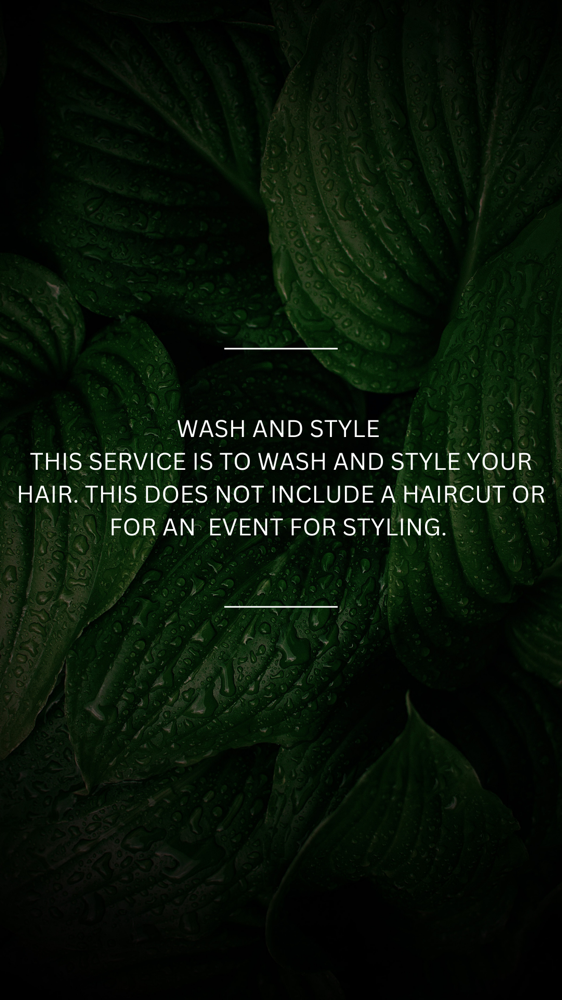 Wash And Style Only