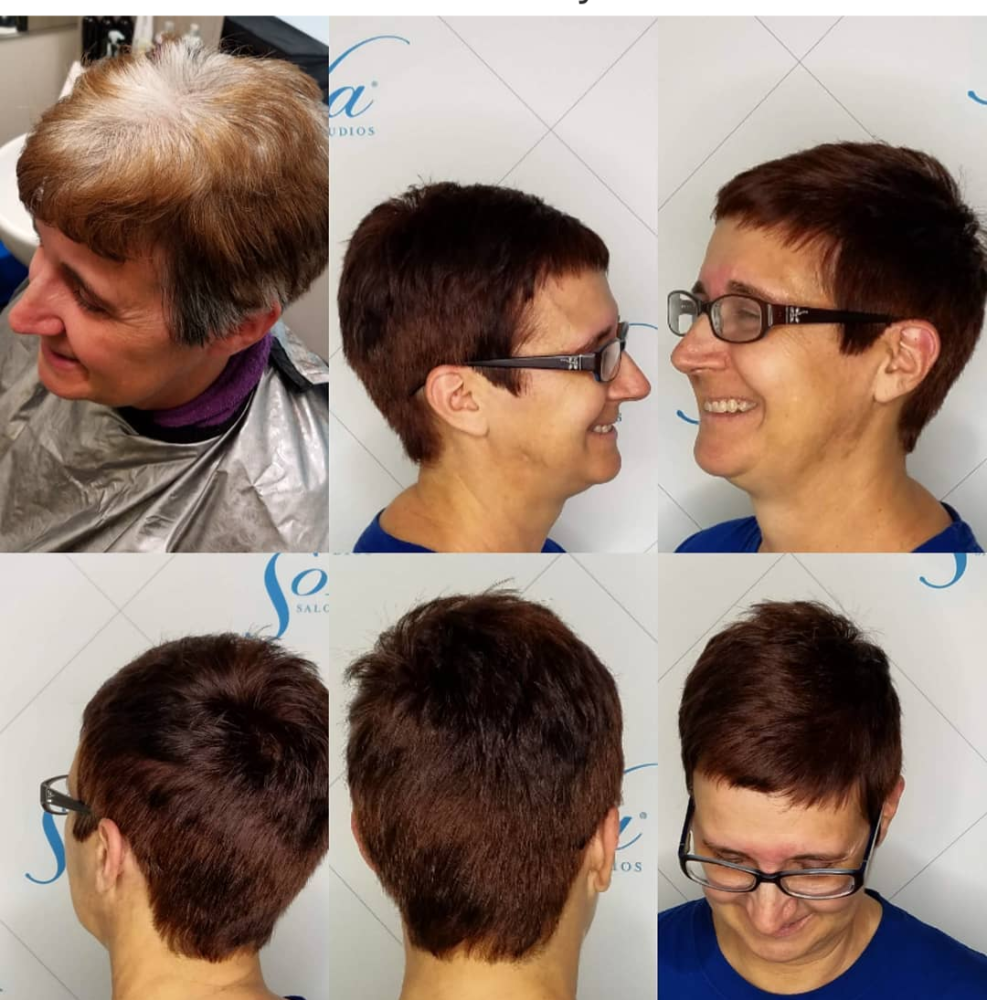 Gray Blending/Root Retouch