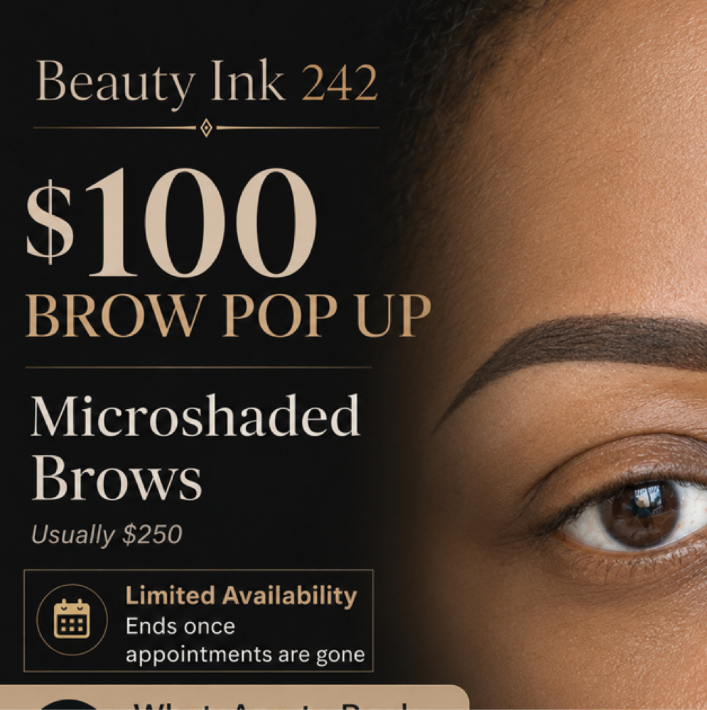 $100  Brow Special at Polish Addicts Beauty Room in Nassau, Bahamas, FL