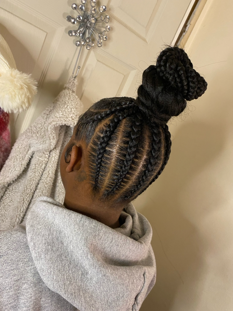 Braided Bun at The Hairapist Experience in Mount morris, MI