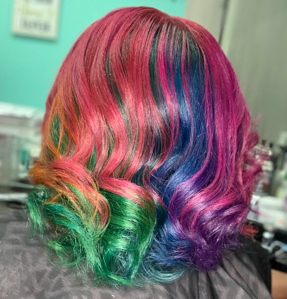 Custom Color + Silk Press