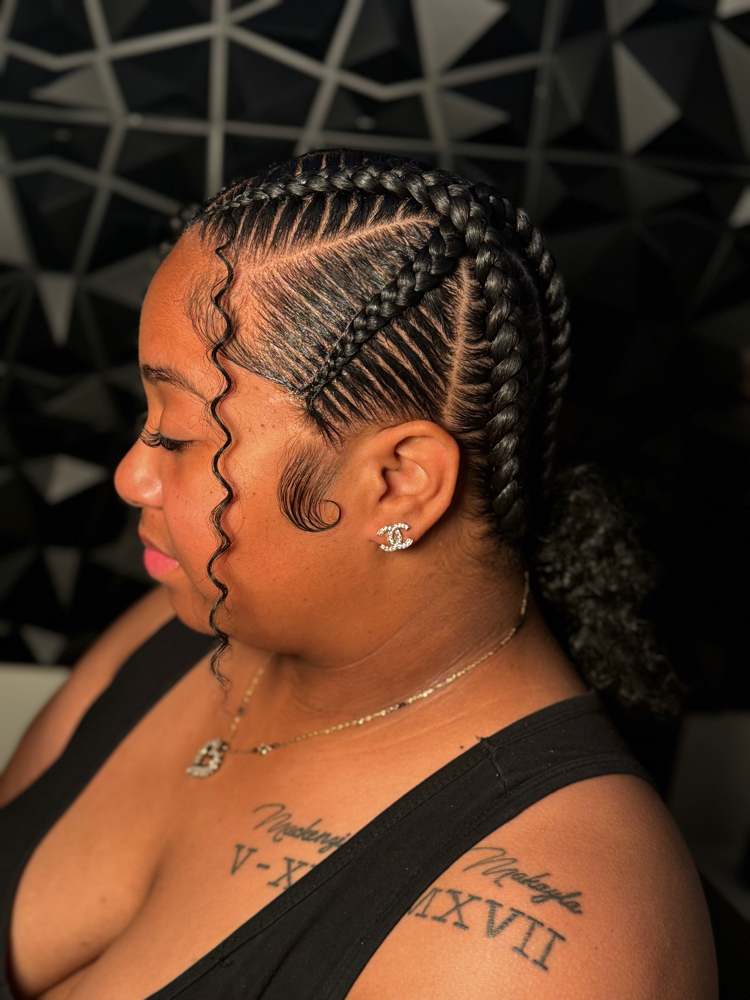 4 Criss Cross Stitch Braids