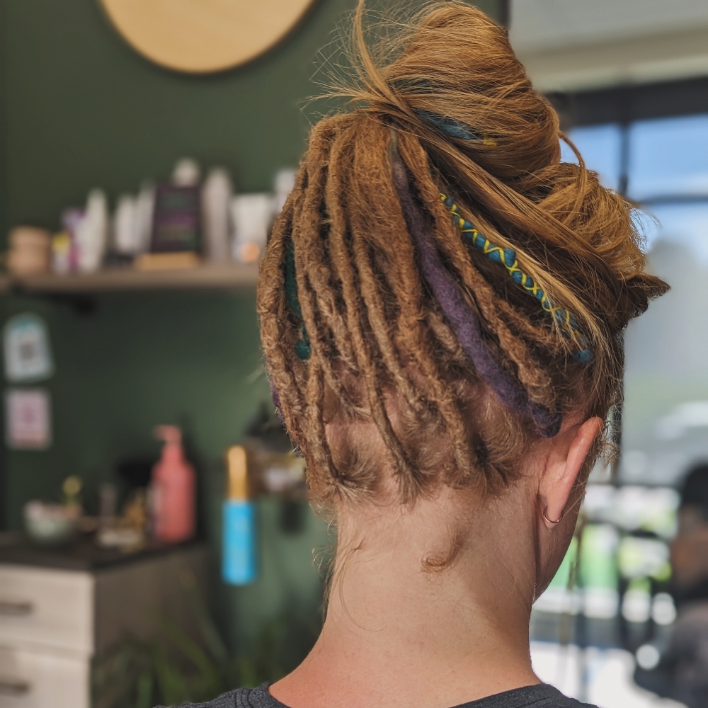 Half Head Dreadlock Install